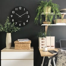 Black Jackson Silent Wall Clock